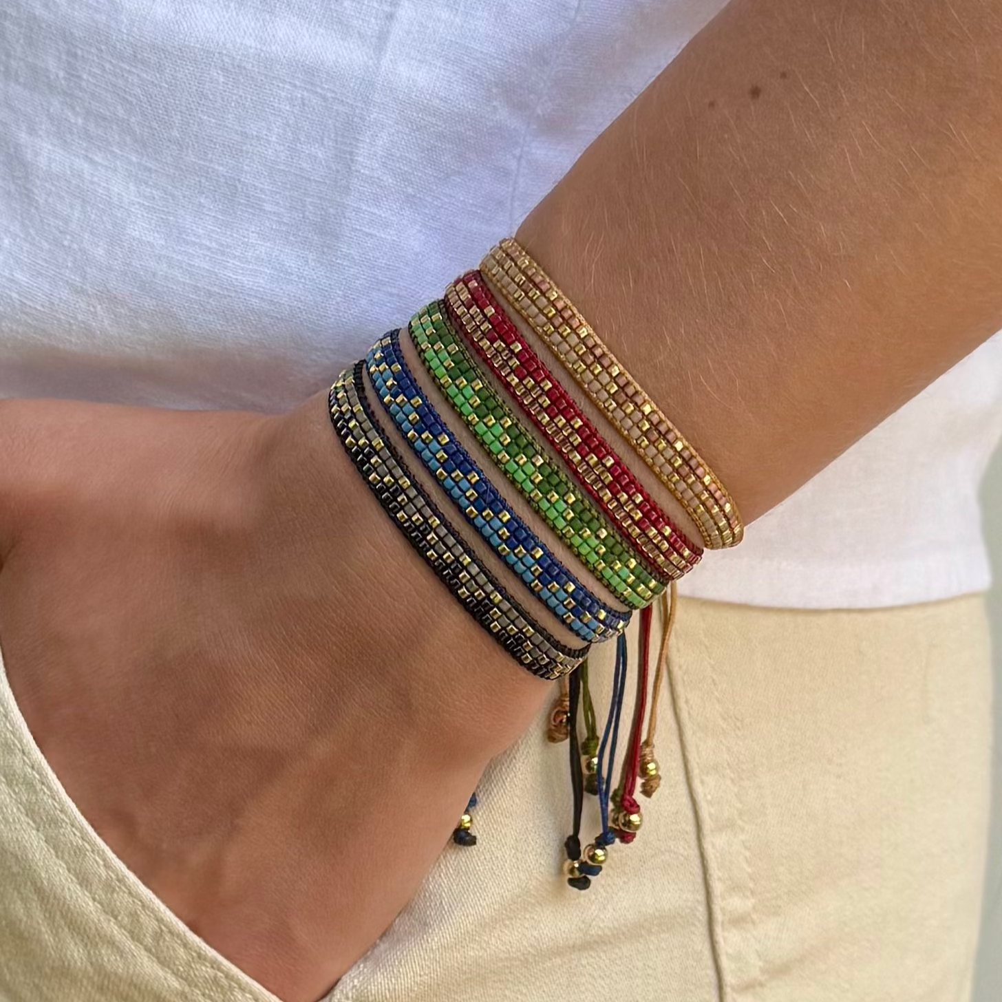 Pulsera Triple Piramides