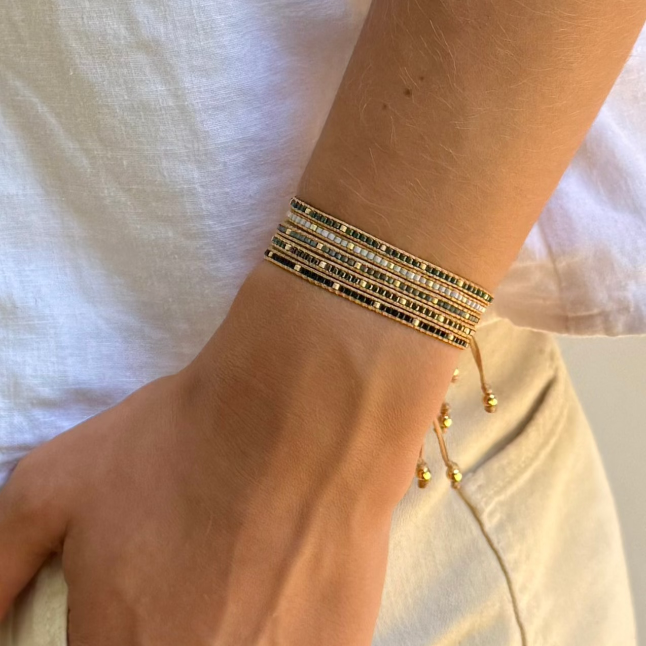 Pulsera 1 línea Negros