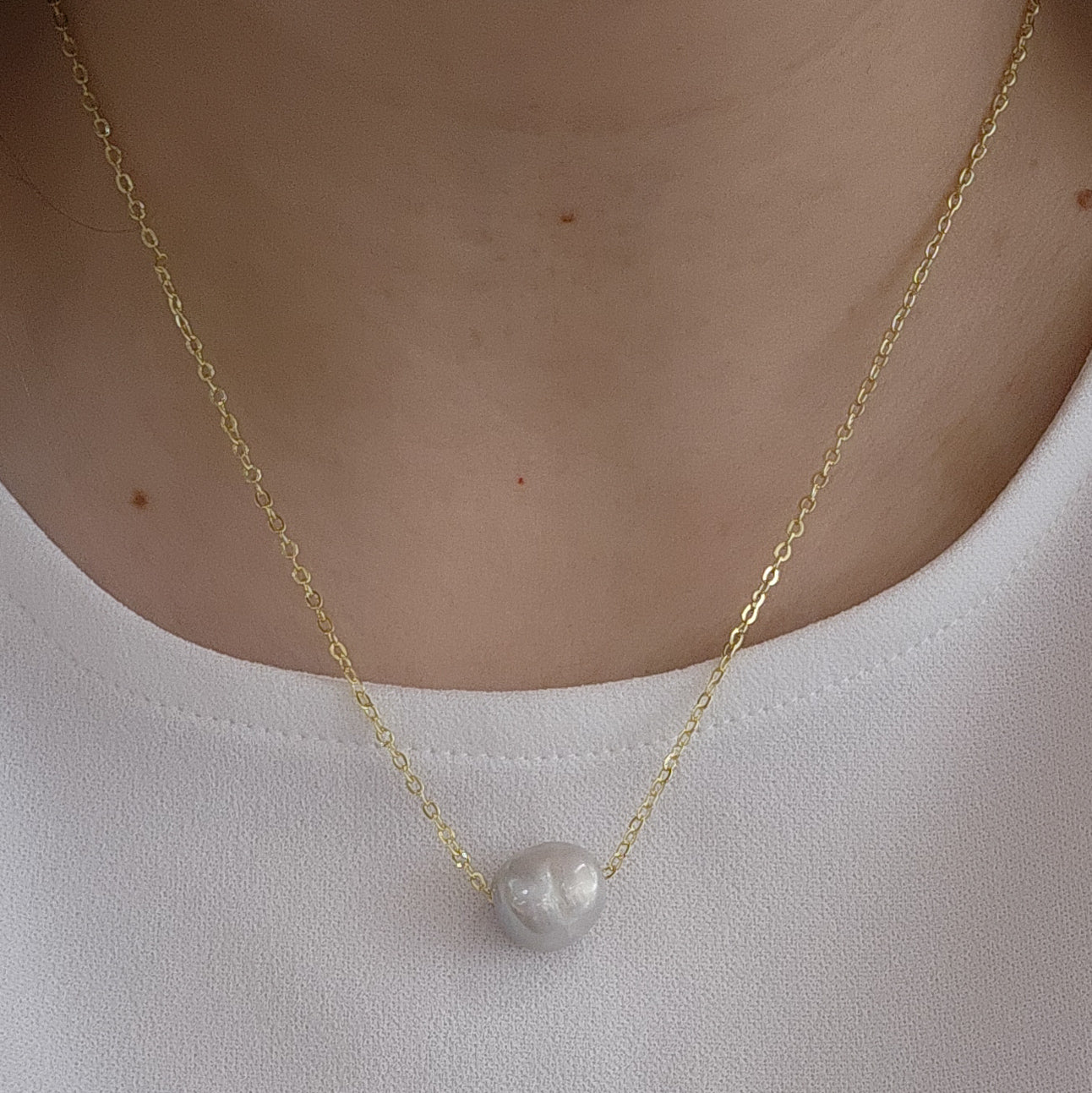 Cadena con Perla chica