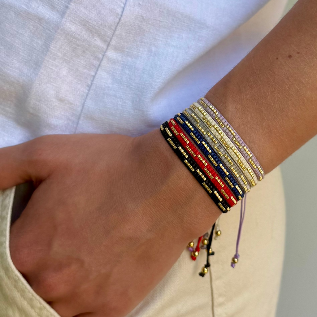 Pulsera 2 líneas Barras