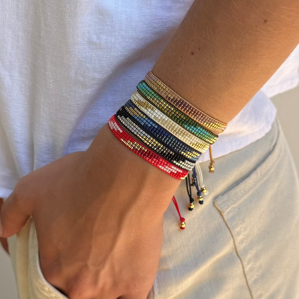Pulsera 3 líneas Grecas