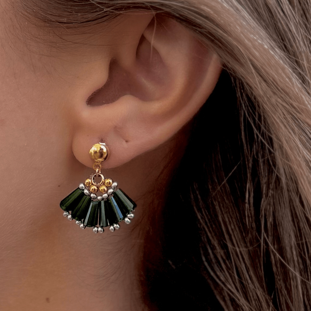 Arete Abanico Chico - Cuatro a Mano