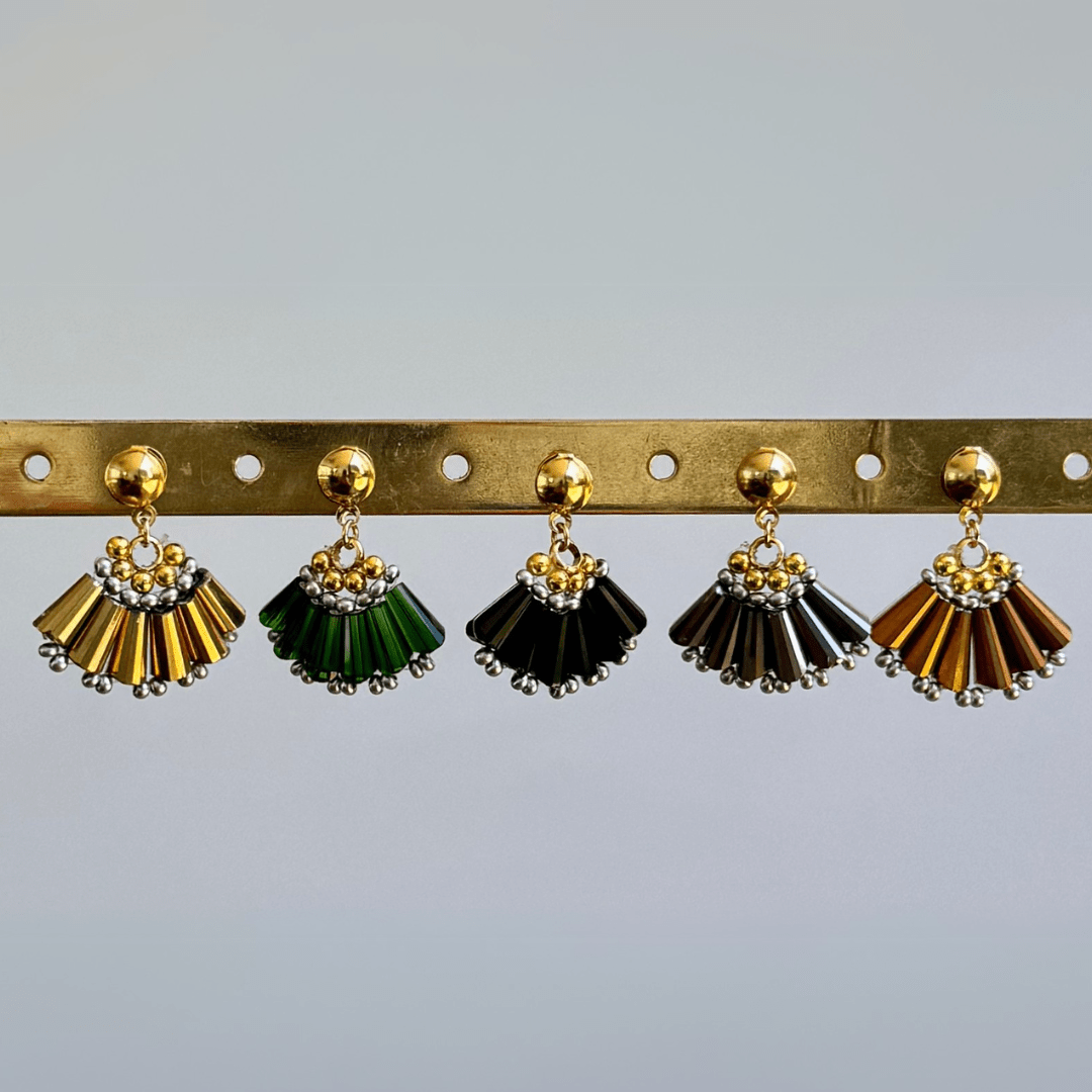 Arete Abanico Chico - Cuatro a Mano