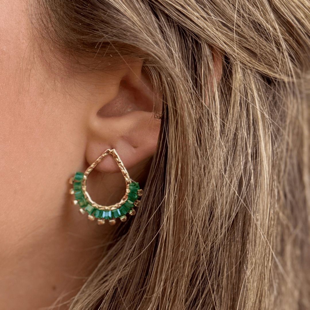 Arete Medio Ovalo - Cuatro a Mano