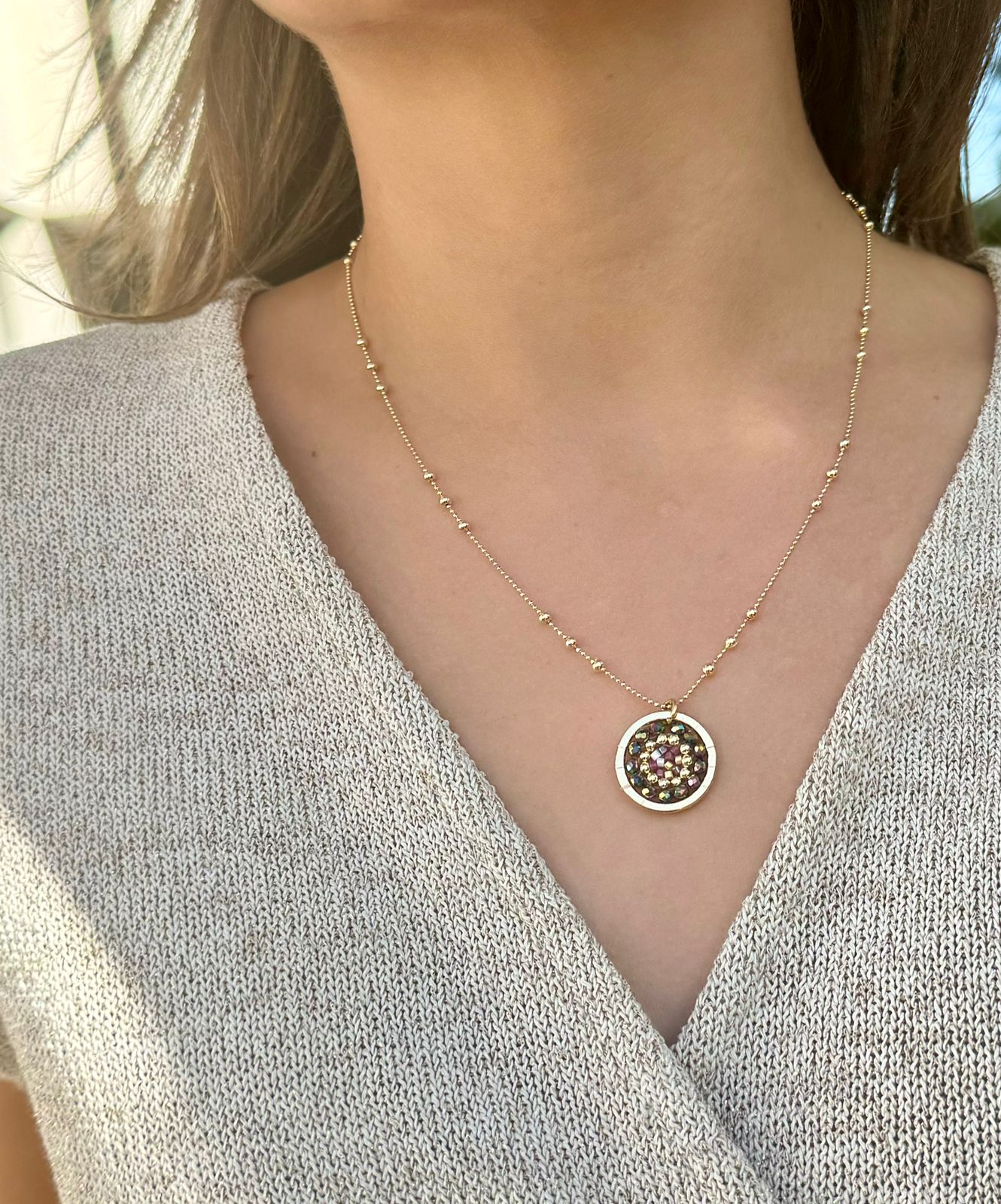 Cadena Mandala Mediano - Cuatro a Mano