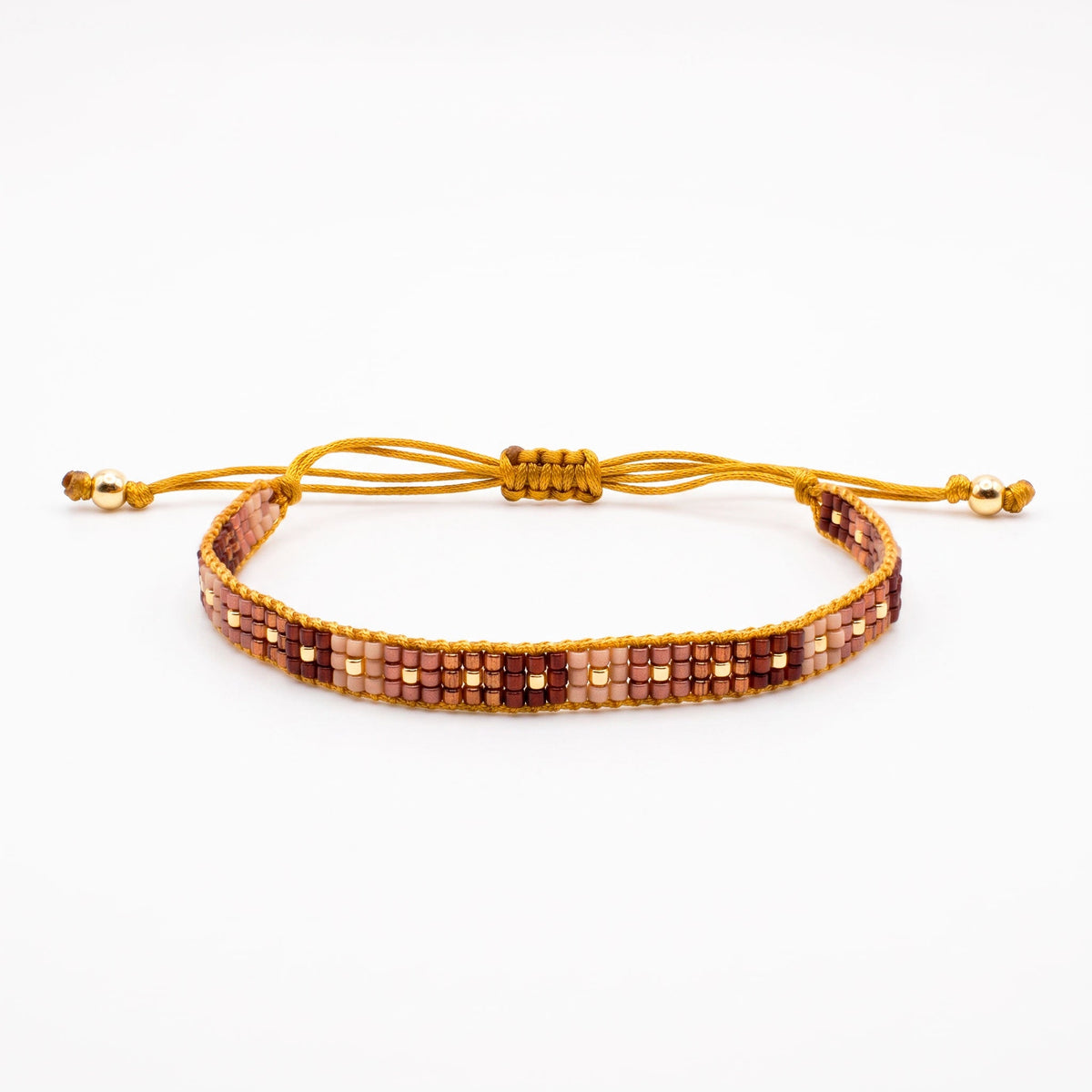 Pulsera 3 líneas cuadros - Cuatro a Mano