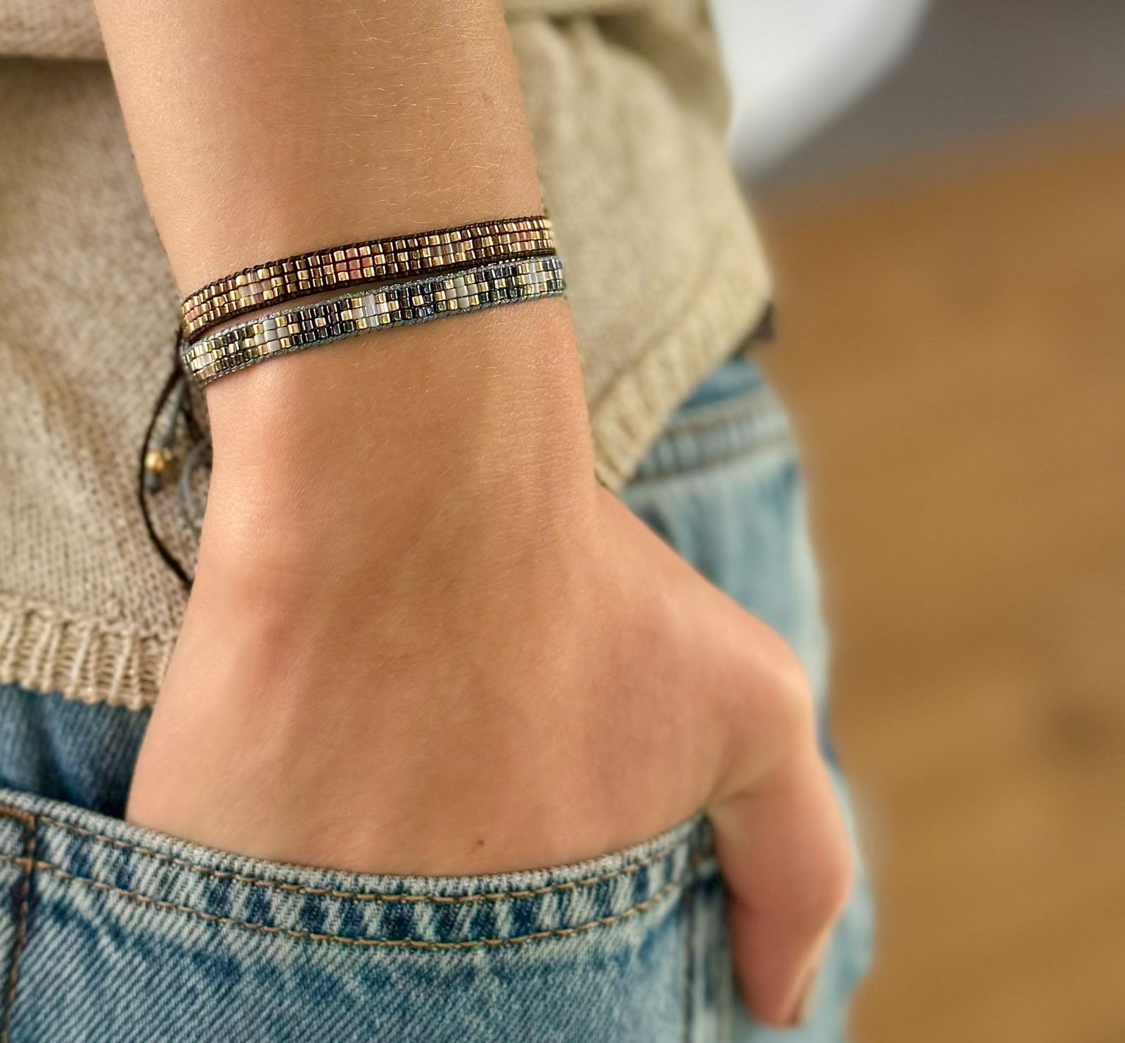 Pulsera Triple Azteca - Cuatro a Mano