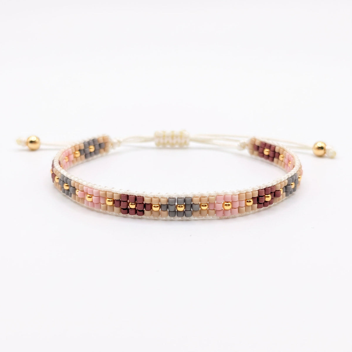Pulsera Triple Flores - Cuatro a Mano