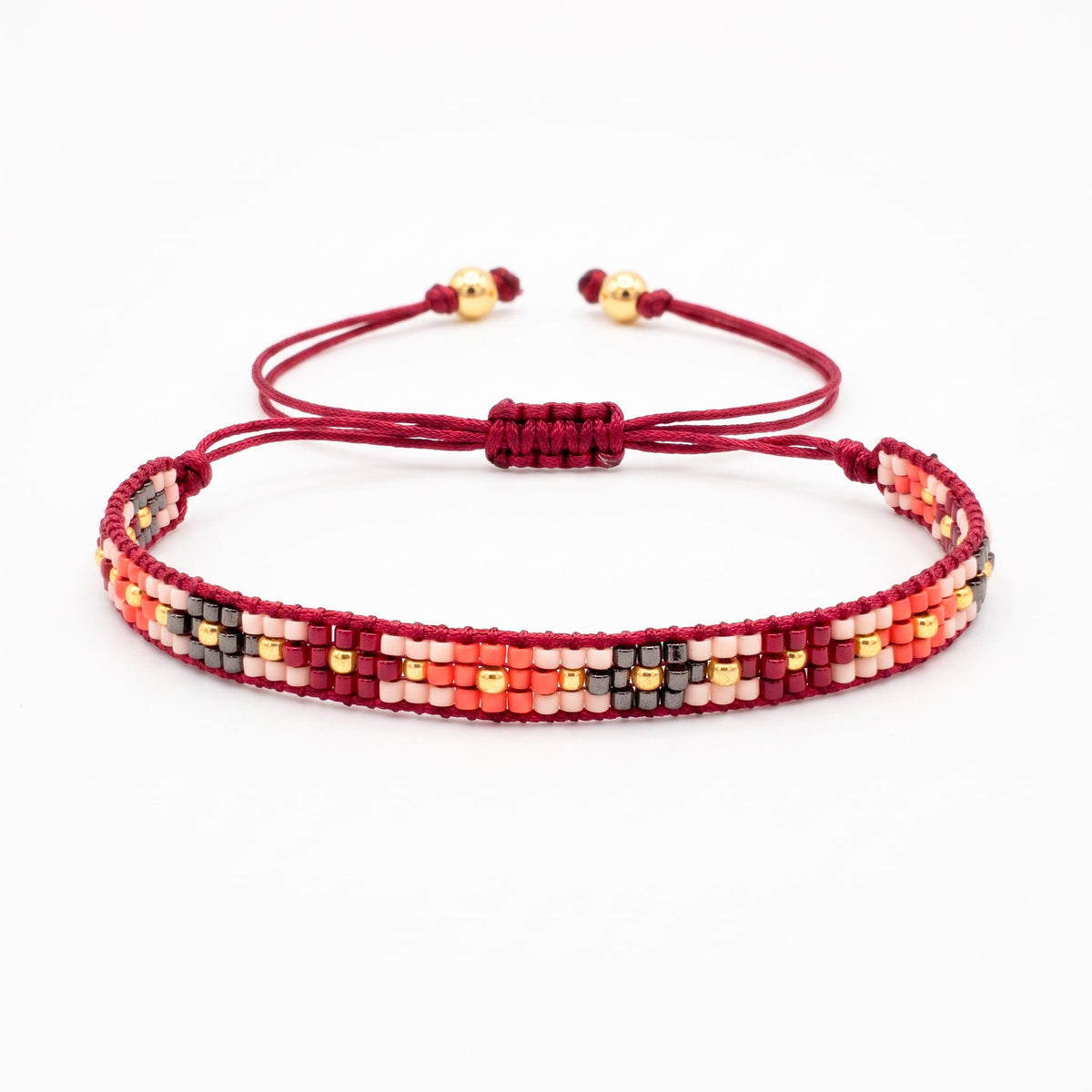 Pulsera Triple Flores - Cuatro a Mano
