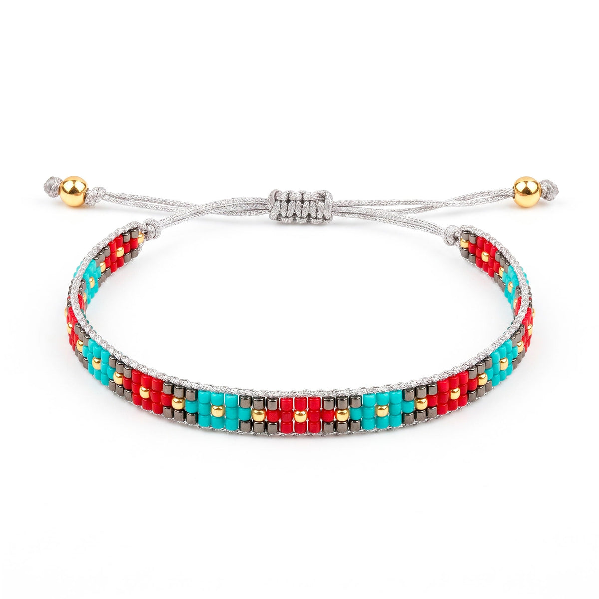 Pulsera Triple Flores - Cuatro a Mano