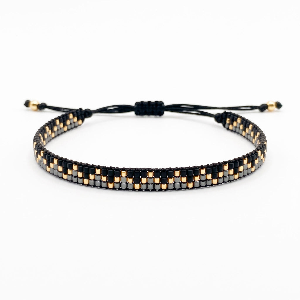 Pulsera Triple Piramides - Cuatro a Mano