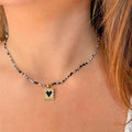 Collar Escapulario Corazón Monocrómatico - Cuatro a Mano
