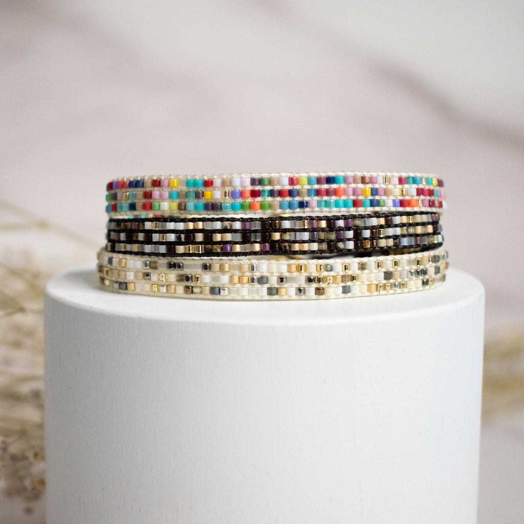 Pulsera 3 Líneas Tuttifruti - Cuatro a Mano